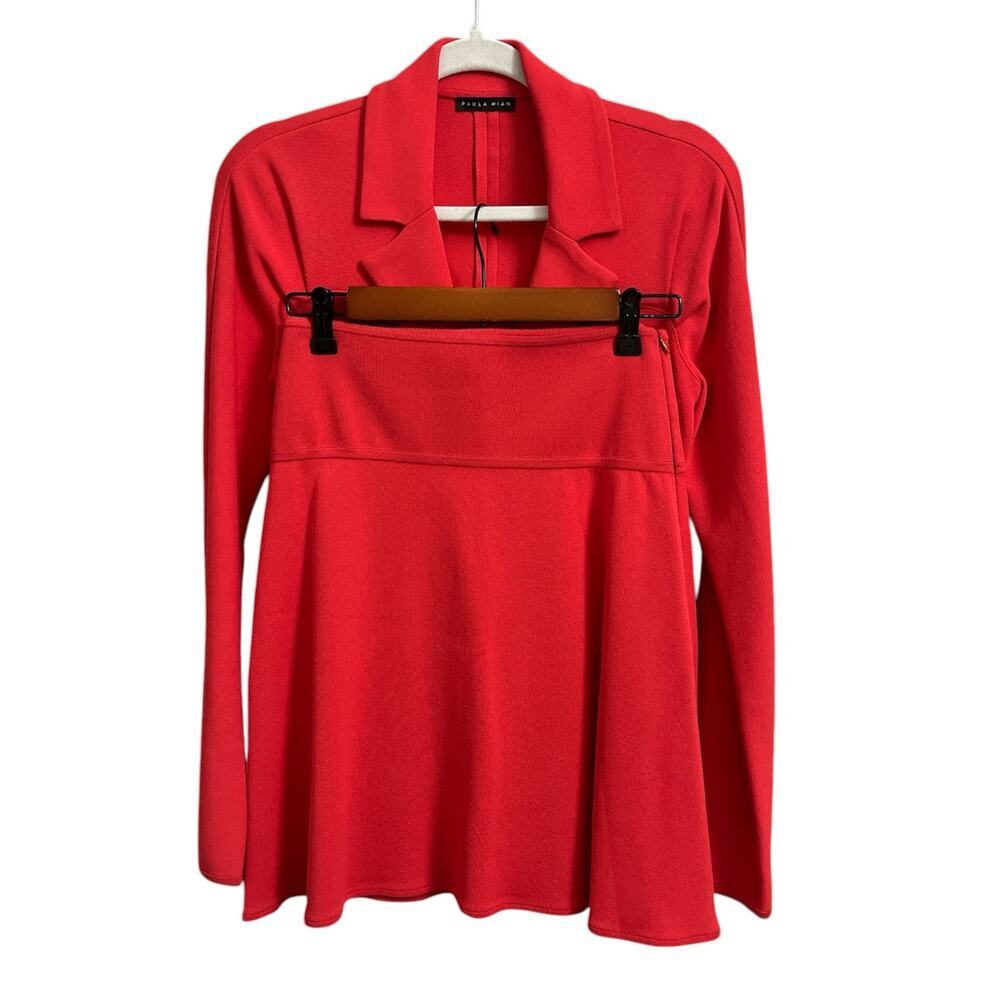 Paula Hain Red 2-pcs Skirt & Jacket Classic Red Suit. Beautiful & comfortable.